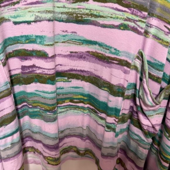 LOGO by Lori Goldstein Tunic Top Multi-Color Asymentrial Tunic. Sz. XL - Picture 3 of 4